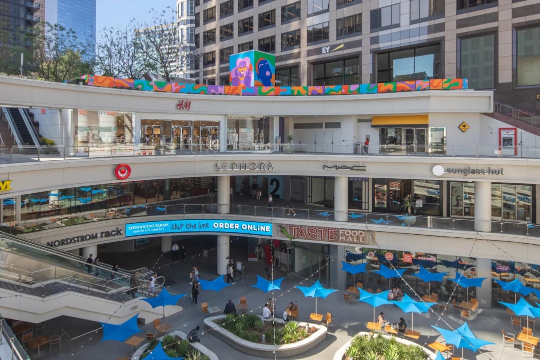 The FIGat7th plaza level beside EY Plaza